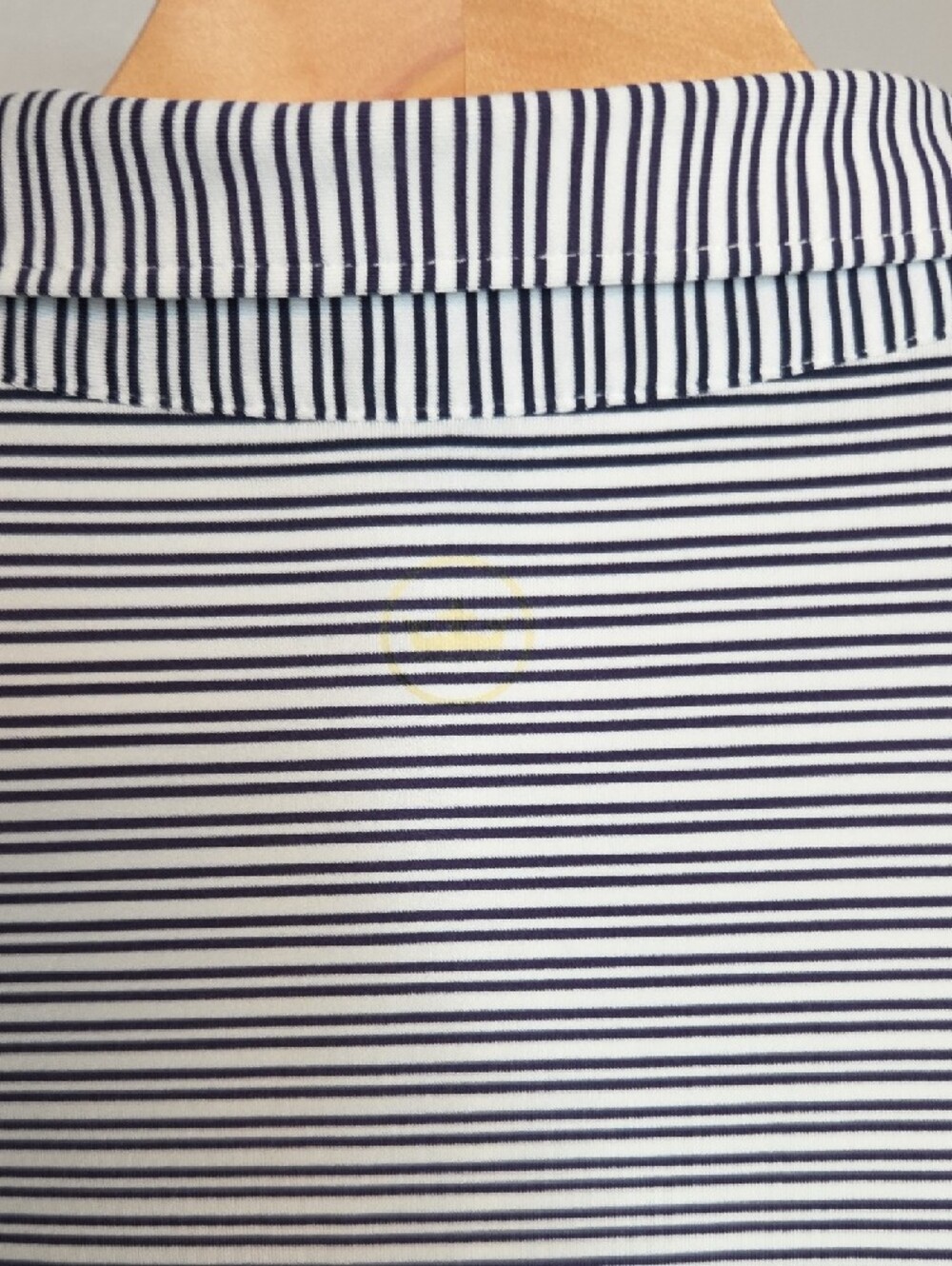 Peter Millar Shirt Men's XL Crown Crafted Golf Stretch Polo Black White Striped - Picture 6 of 8